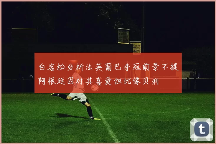 白岩松分析法英葡巴夺冠前景不提阿根廷因对其喜爱担忧像贝利